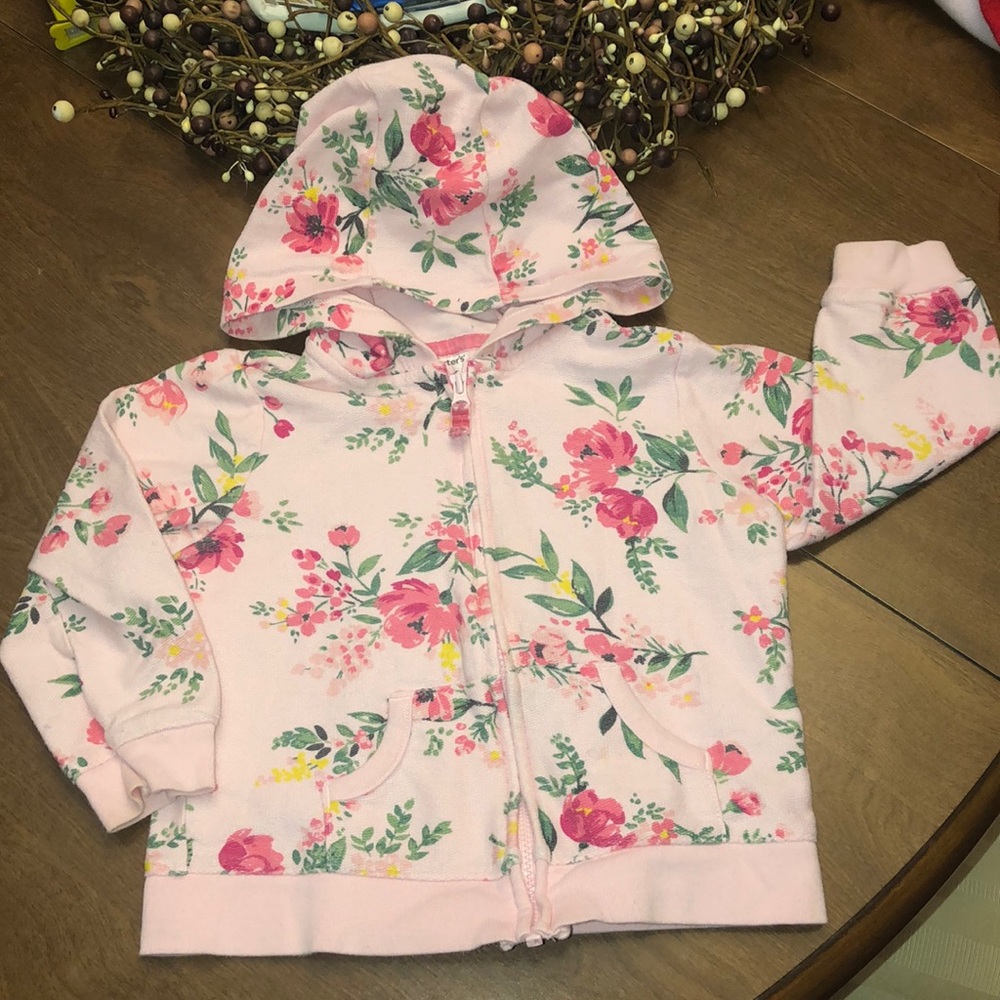 🌸CARTER’S Floral Hoodie - 24 MONTHS!!!